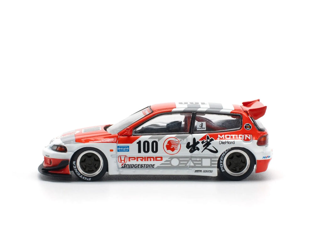 Pop Race 1/64 Pandem Honda Civic EG6 V1.5 IDEMITSU Motion Infinite