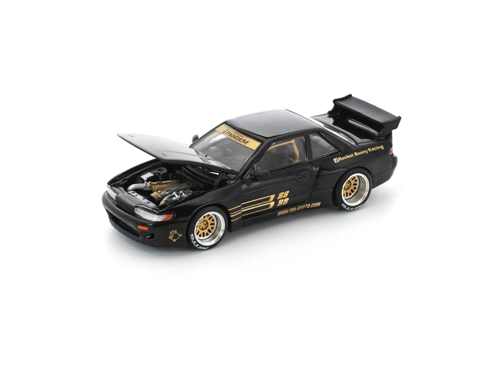 Pop Race 1/64 Pandem Nissan Silvia S13 Black