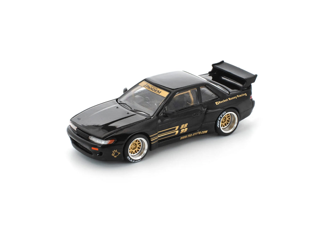 Pop Race 1/64 Pandem Nissan Silvia S13 Black