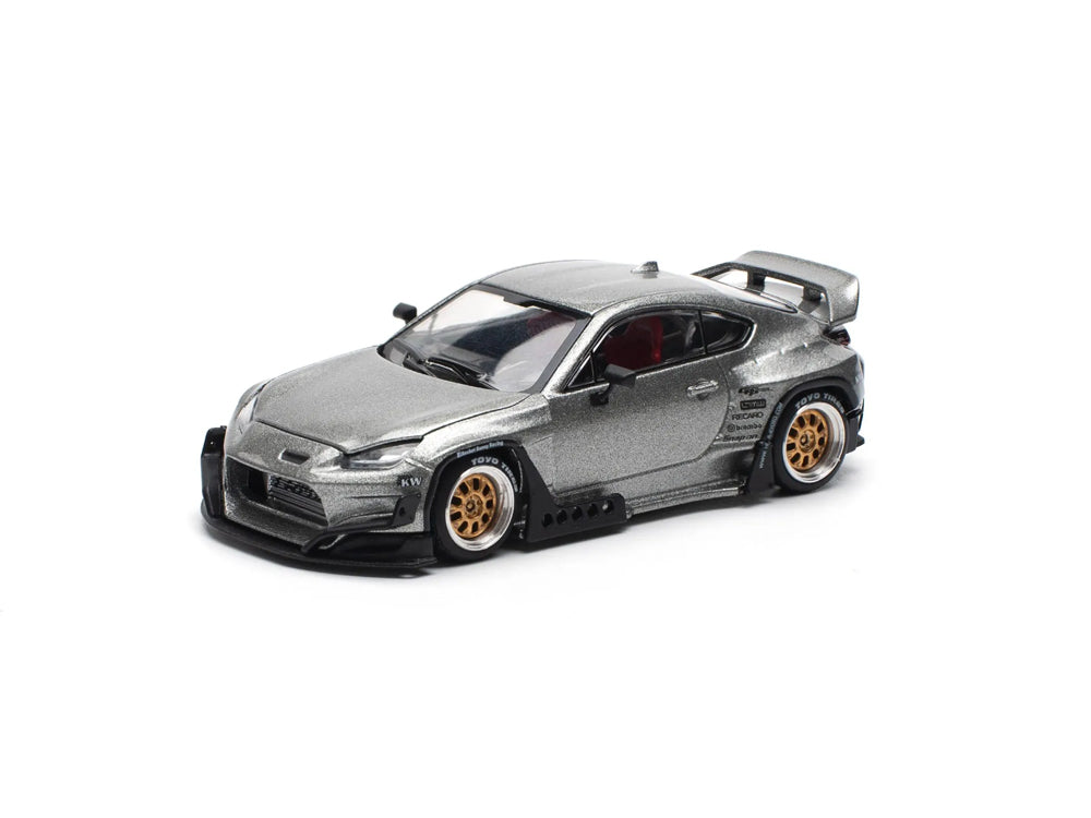 Pop Race 1/64 Pandem Toyota GR86 Silver