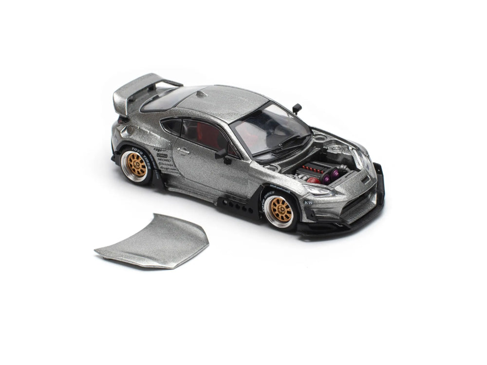 Pop Race 1/64 Pandem Toyota GR86 Silver