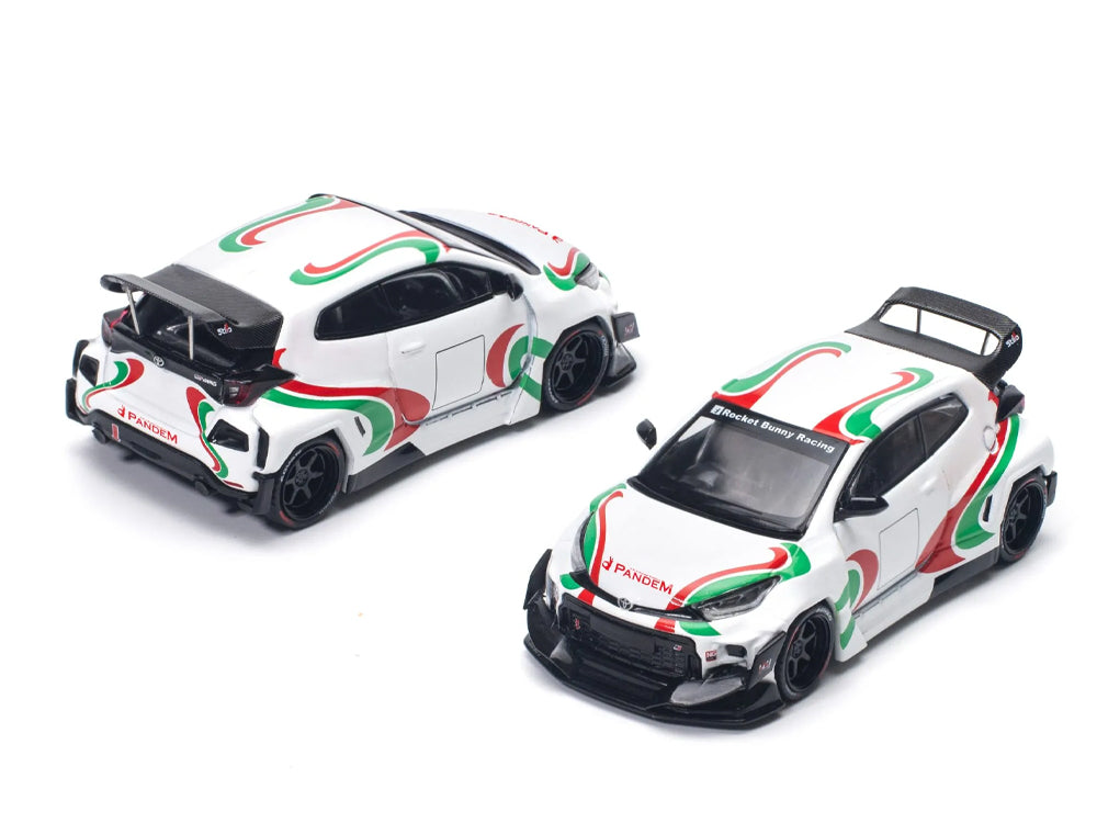 Pop Race 1/64 Pandem Toyota GR Yaris Rally Livery White