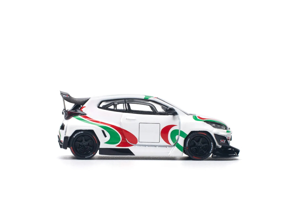 Pop Race 1/64 Pandem Toyota GR Yaris Rally Livery White