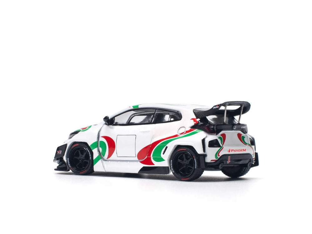 Pop Race 1/64 Pandem Toyota GR Yaris Rally Livery White