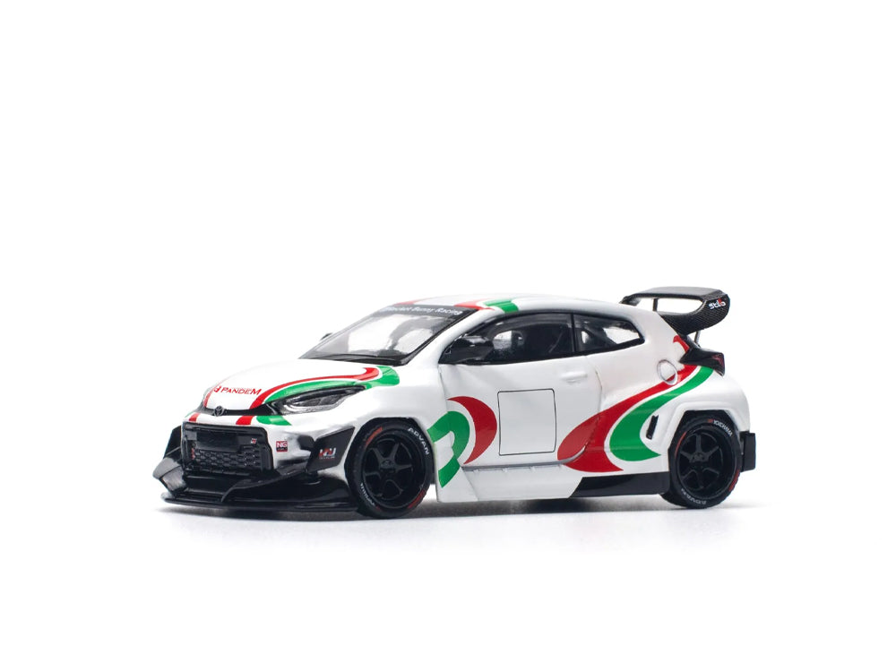 Pop Race 1/64 Pandem Toyota GR Yaris Rally Livery White