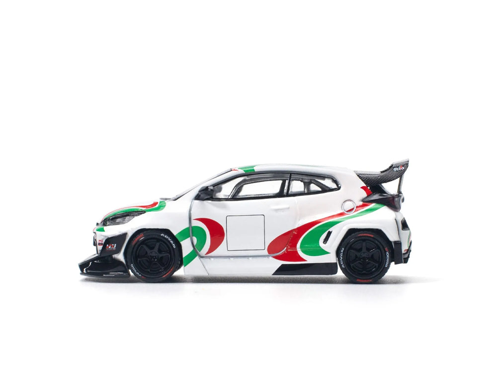 Pop Race 1/64 Pandem Toyota GR Yaris Rally Livery White