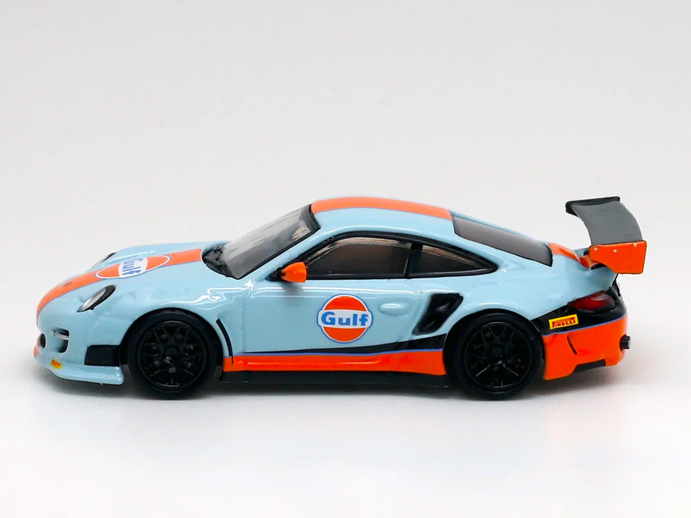 Pop Race 1/64 Porsche LBWK 997 Gulf Livery - Diecast Toyz Australia