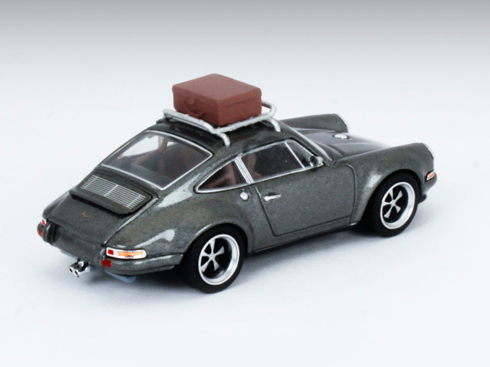 Pop Race 1/64 Porsche Singer Grey with Luggage - Diecast Toyz Australia