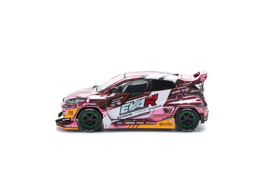 Pop Race 1/64 Toyota GR Yaris EVA RT Production Model Custom Type-08 Good Ridge Pink