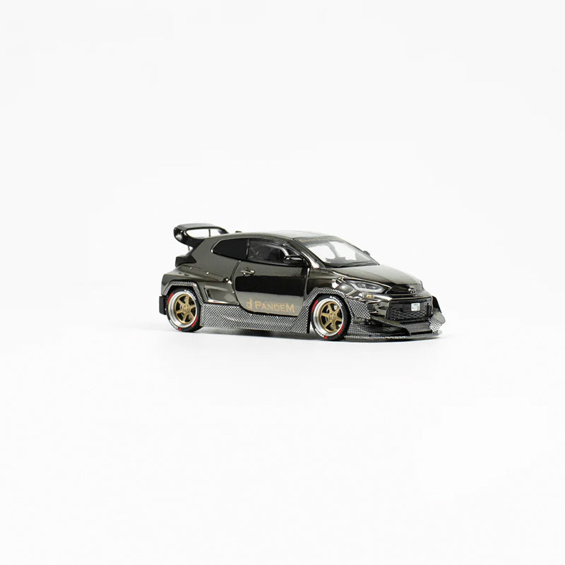 Pop Race 1/64 Toyota Pandem GR Yaris Dark Chrome Race Version