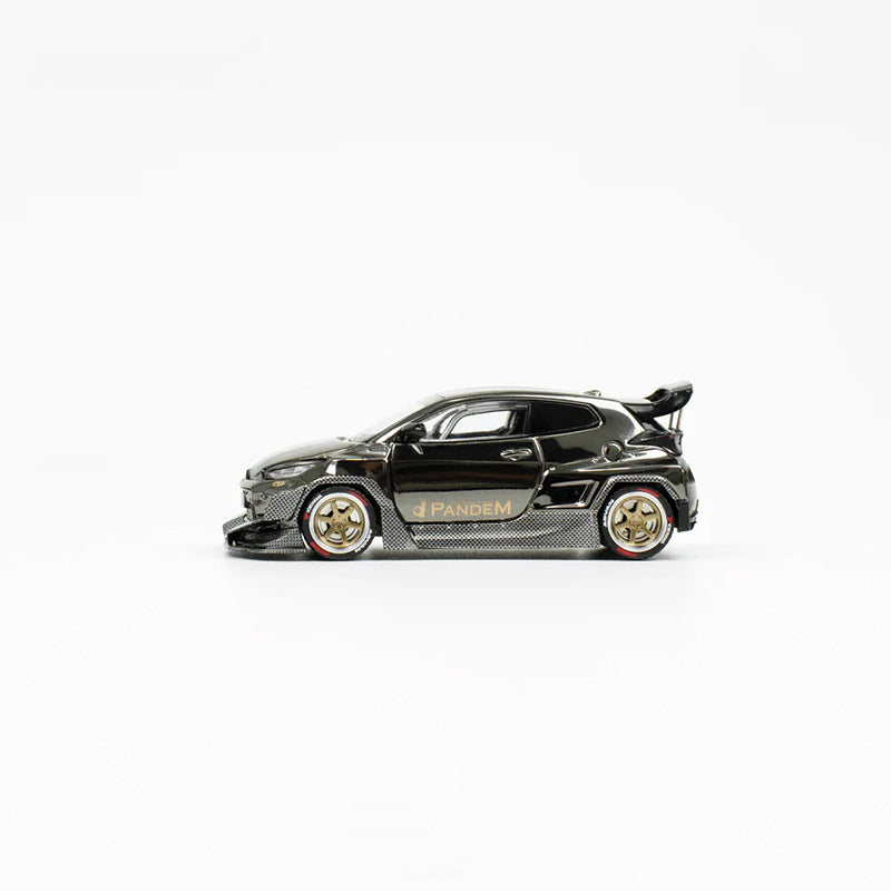 Pop Race 1/64 Toyota Pandem GR Yaris Dark Chrome Race Version