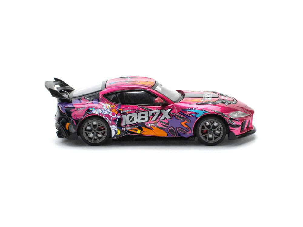 Pop Race 1/64 Toyota Supra GR A90 Darwin Pro 66G WWK 1087X Lion Dance