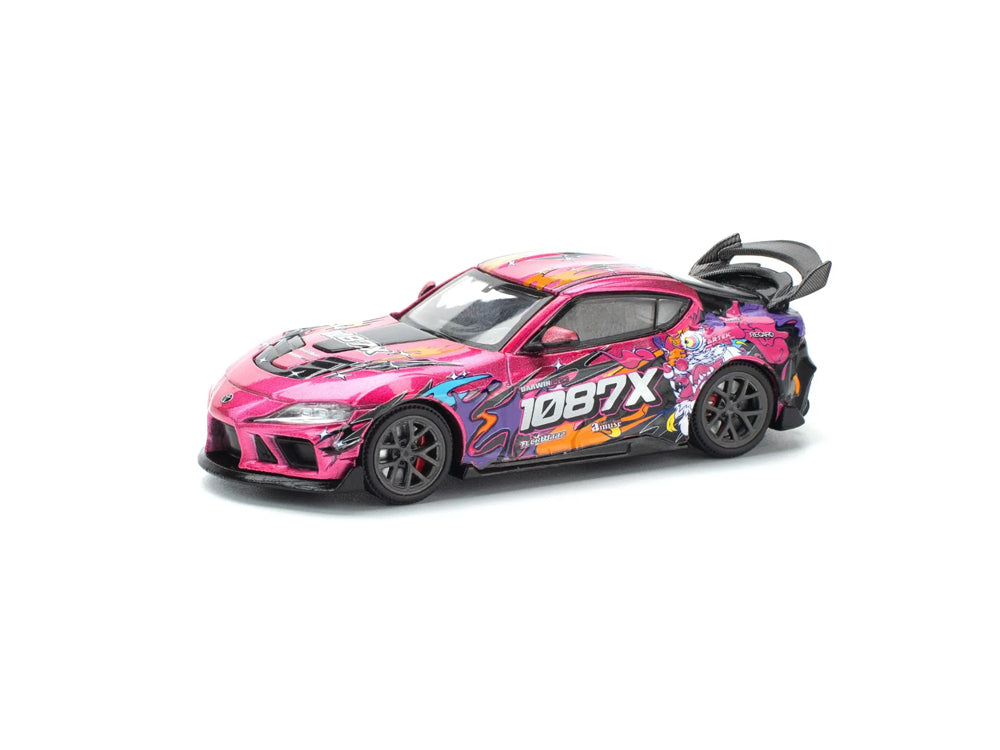 Pop Race 1/64 Toyota Supra GR A90 Darwin Pro 66G WWK 1087X Lion Dance
