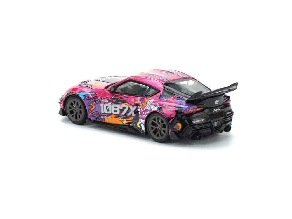 Pop Race 1/64 Toyota Supra GR A90 Darwin Pro 66G WWK 1087X Lion Dance