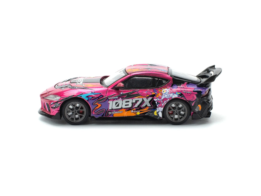 Pop Race 1/64 Toyota Supra GR A90 Darwin Pro 66G WWK 1087X Lion Dance