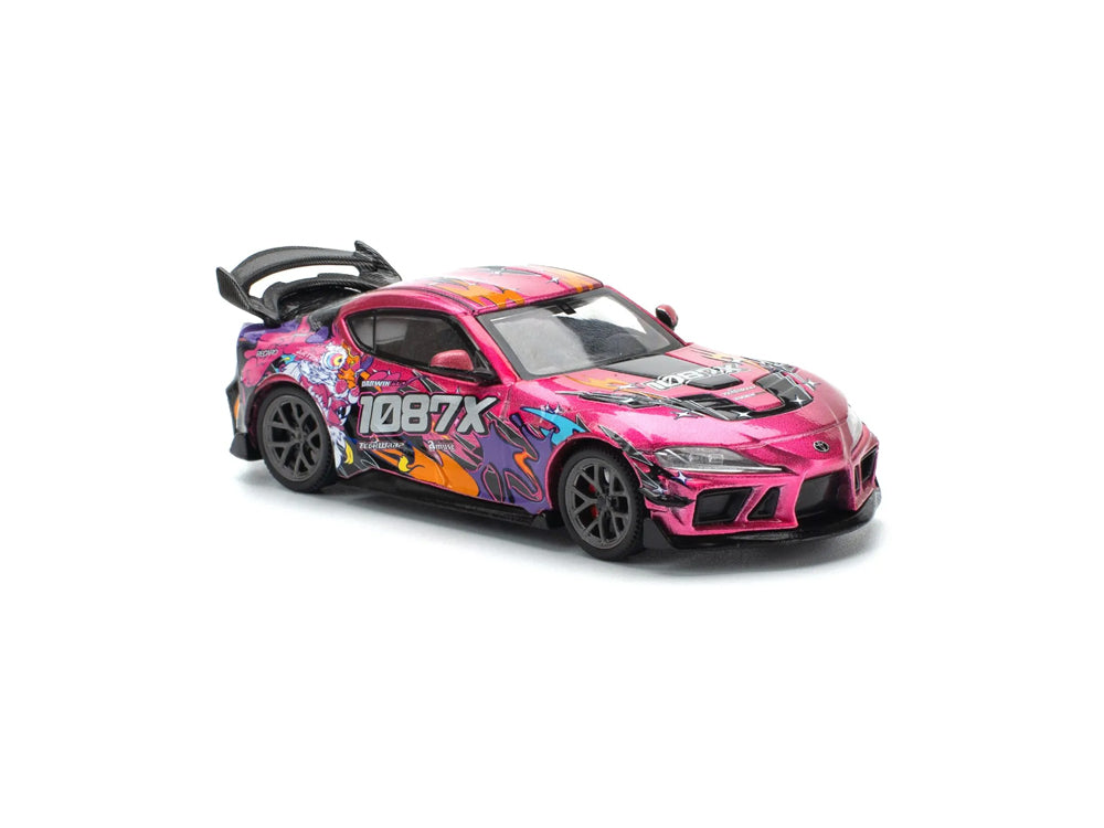 Pop Race 1/64 Toyota Supra GR A90 Darwin Pro 66G WWK 1087X Lion Dance