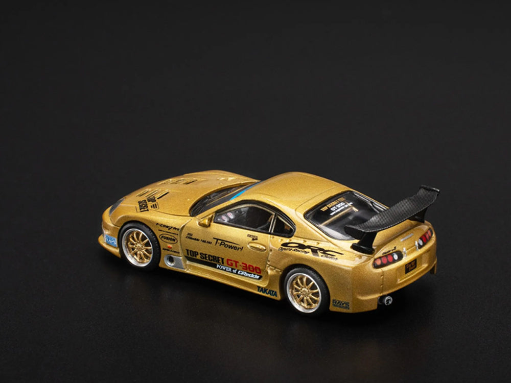 Pop Race 1/64 Toyota Supra JZA80 GT300 Gold