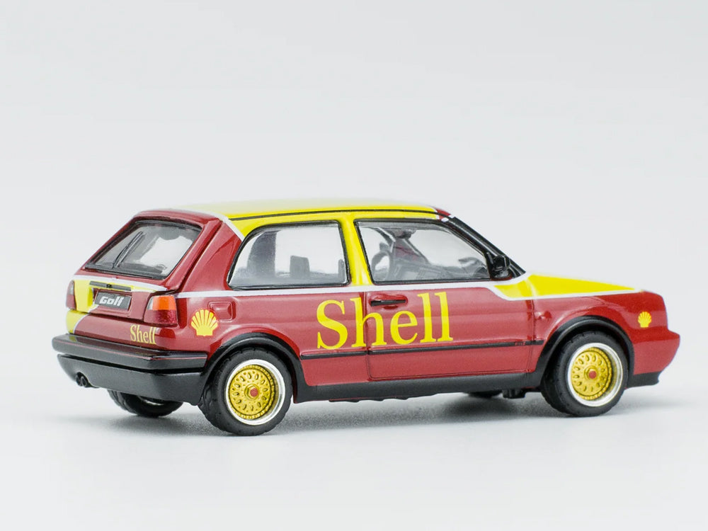 Pop Race 1/64 Volkswagen Golf GTI Mk2 Shell Livery - Diecast Toyz Australia