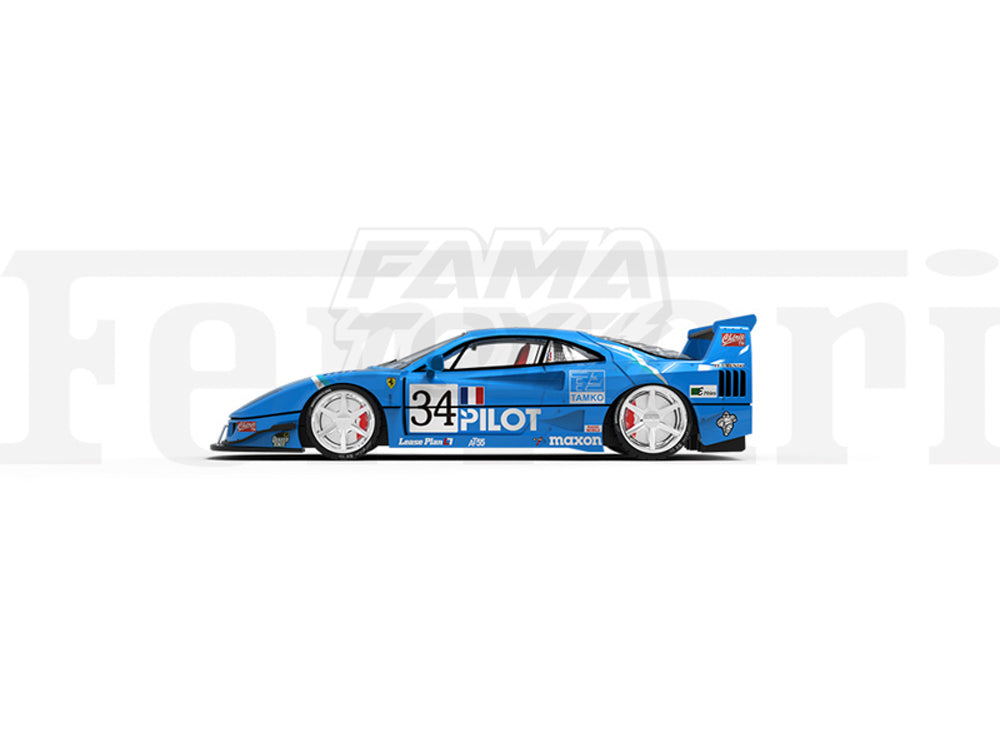 SUPCAR 1/64 Ferrari F40 Blue Racing Livery