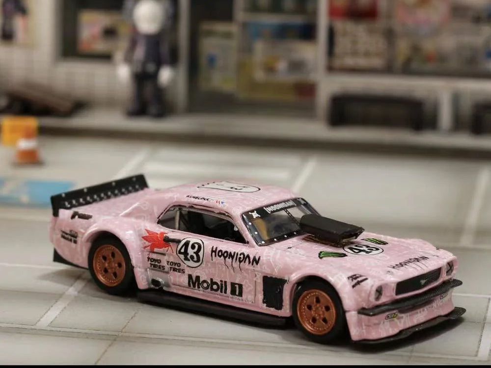 Street Weapon 1/64 1965 Mustang Hoonicorn RTR Los Angles Pink Monster Livery