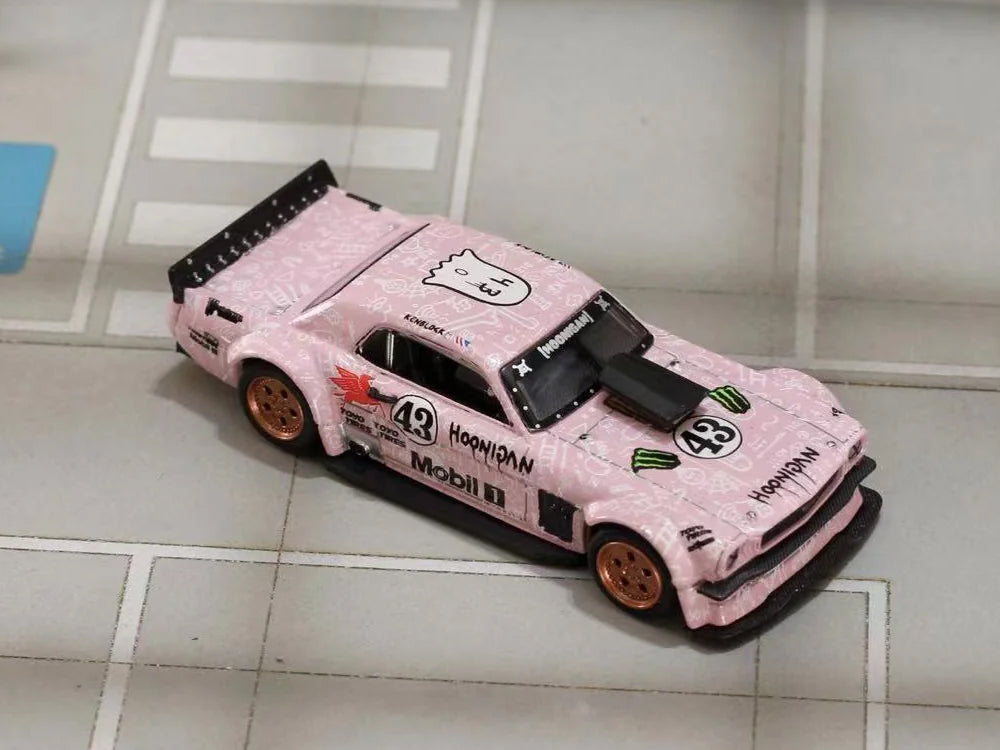Street Weapon 1/64 1965 Mustang Hoonicorn RTR Los Angles Pink Monster Livery