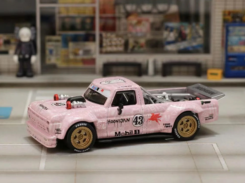 Street Weapon 1/64 1977 F-150 Hoonitruck Tianmen Pink Monster Livery
