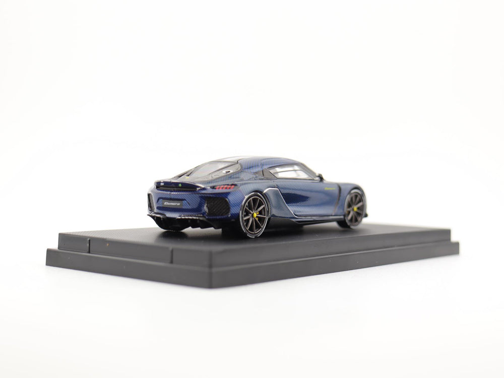 TPC 1/64 Koenigsegg Gemera Carbon Blue - Diecast Toyz Australia