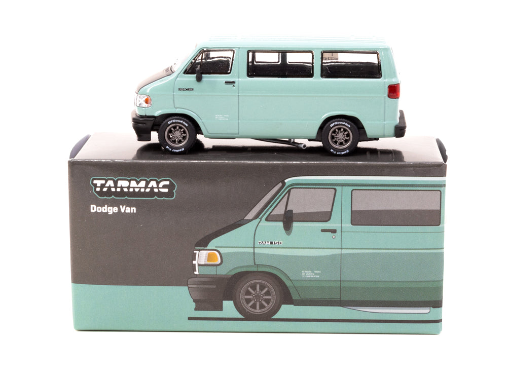 Tarmac Works 1/64 Dodge Van Light Green - Diecast Toyz Australia