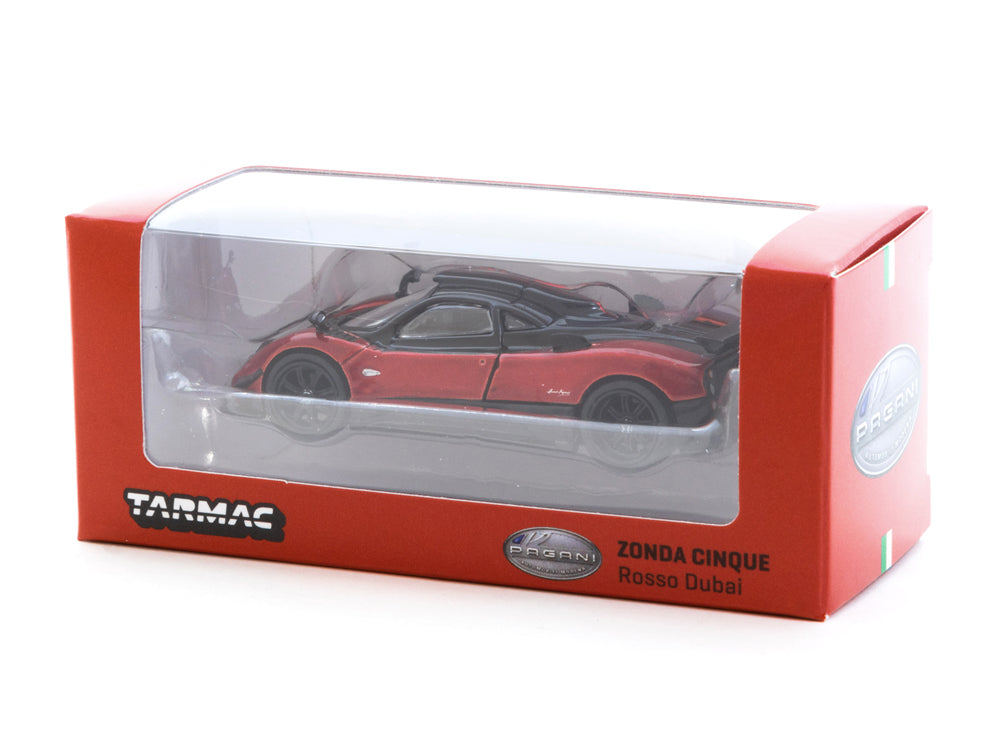 Tarmac Works 1/64 Pagani Zonda Cinque Rosso Dubai - Diecast Toyz Australia