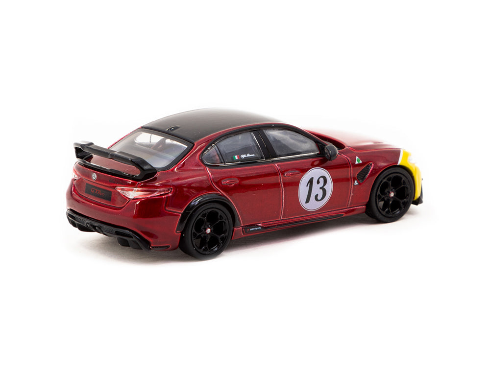 Tarmac Works 1/64 Alfa Romeo Giulia GTAm Red/Yellow - Diecast Toyz Australia