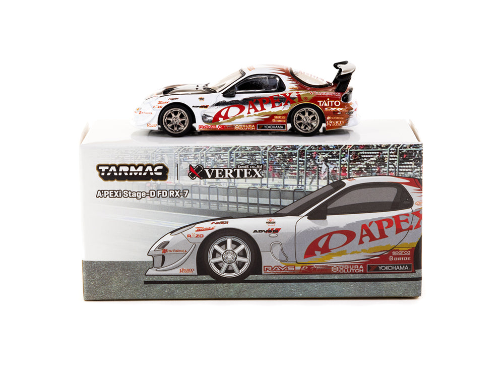 Tarmac Works 1/64 Apexi Stage-D Mazda RX7 FD3S - Diecast Toyz Australia