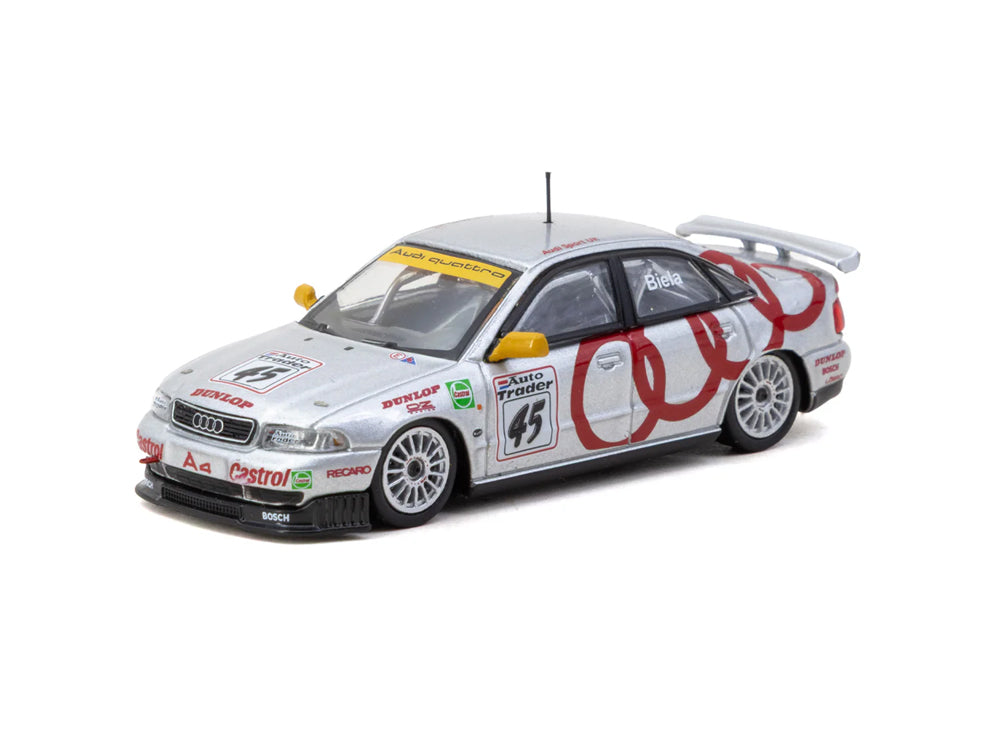 Tarmac Works 1/64 Audi A4 Quattro Macau Guia Race 1996 Winner Frank Biela Silver