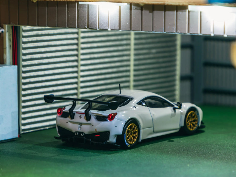 Tarmac Works 1/64 Ferrari 458 Italia GT3 White