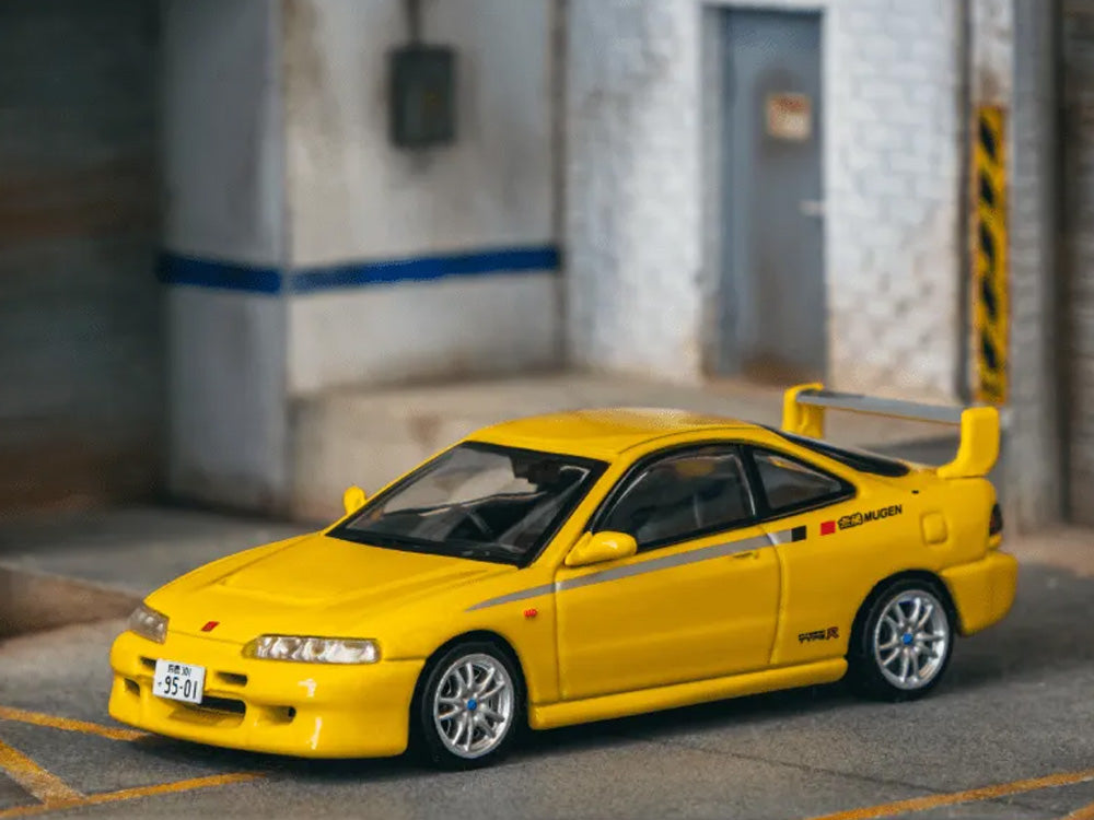 Tarmac Works 1/64 Honda Integra Type R DC2 Mugen Sunlight Yellow