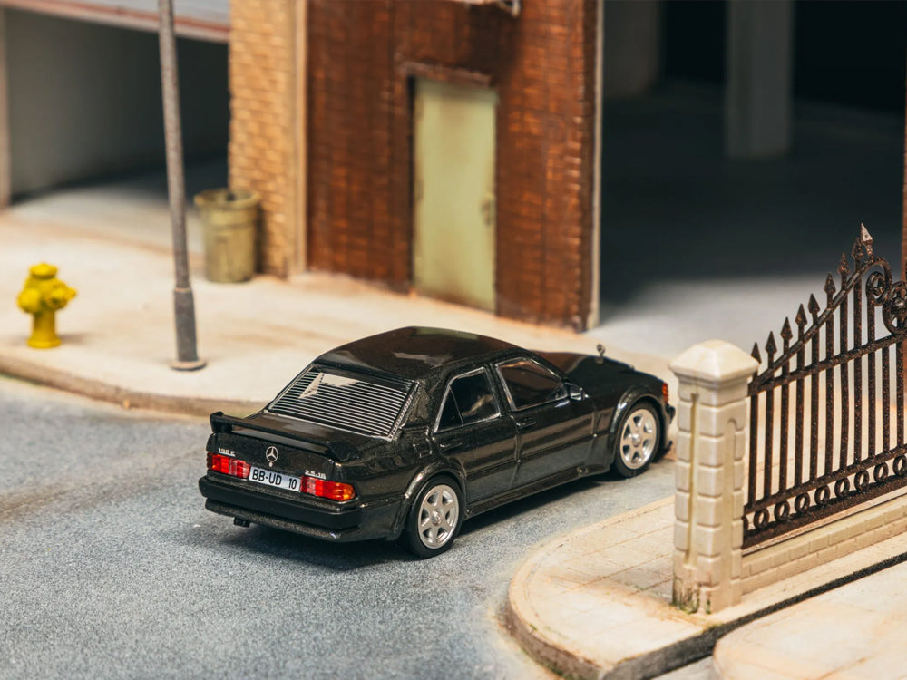 Tarmac Works 1/64 Mercedes 190E 2.5-16 EVO 1 Blue Black Metallic