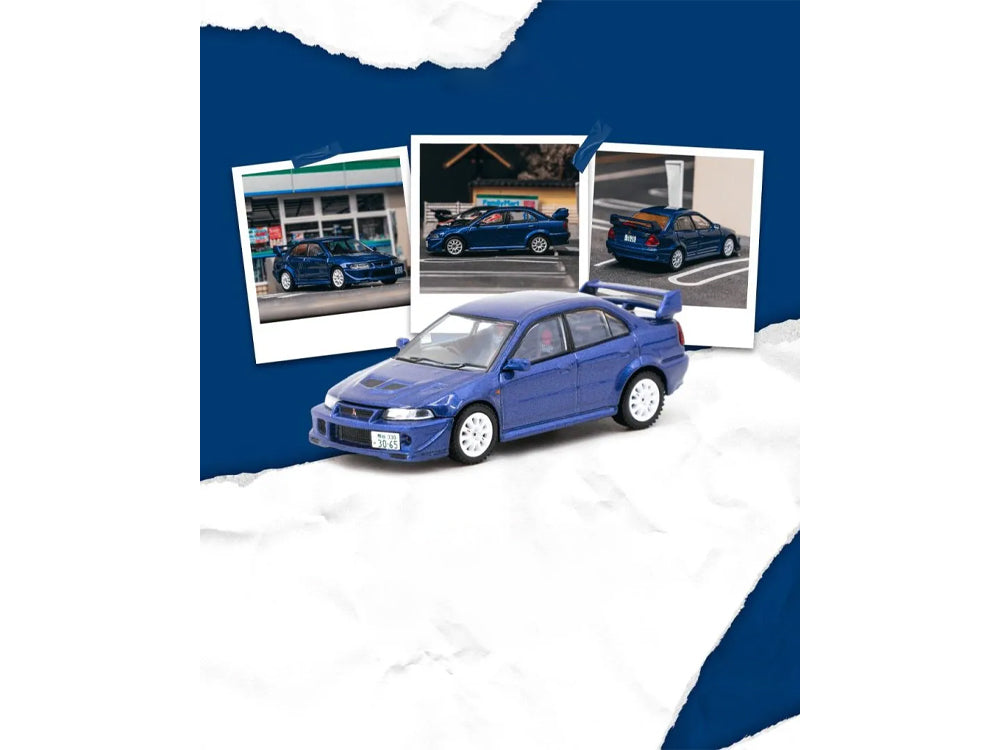 Tarmac Works 1/64 Mitsubishi Lancer Evolution VI Tommi Makinen Edition Blue