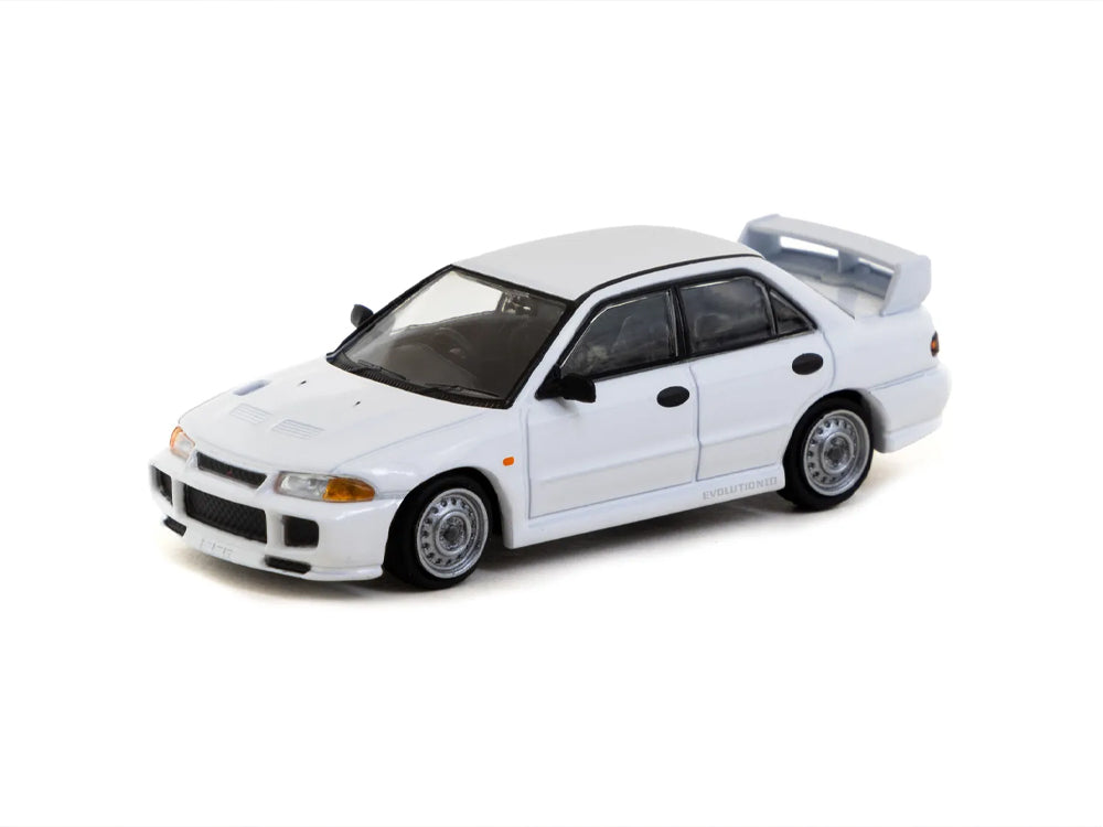 Tarmac Works 1/64 Mitsubishi Lancer III Evolution White Lamley Special Edition