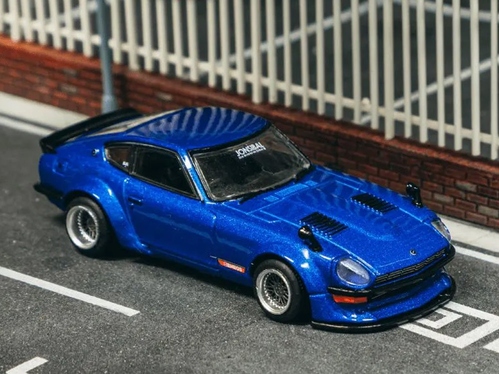 Tarmac Works 1/64 Nissan Fairlady Z S30 Widebody by Jon Sibal Blue
