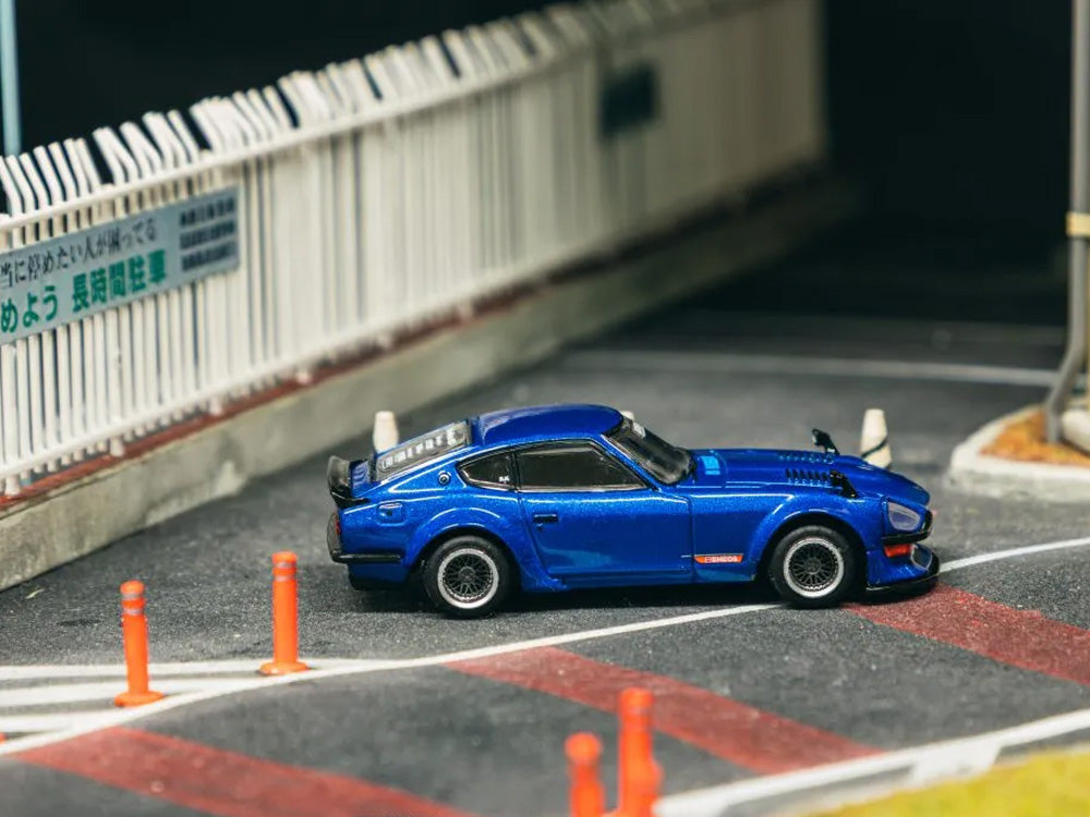 Tarmac Works 1/64 Nissan Fairlady Z S30 Widebody by Jon Sibal Blue