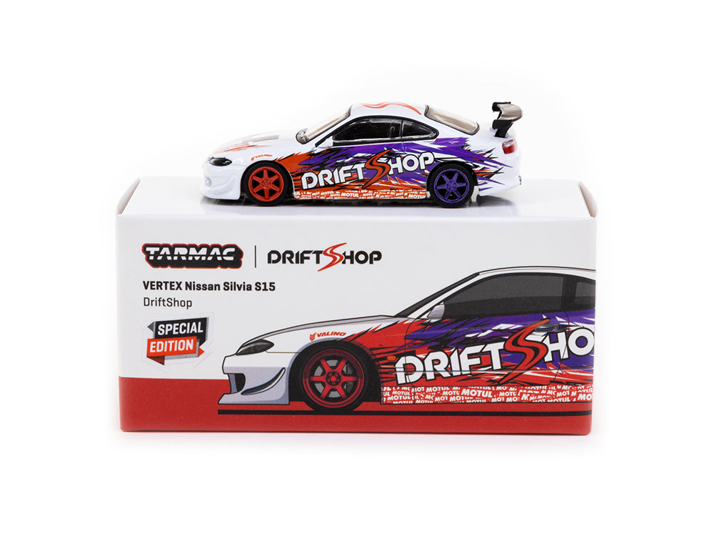 Tarmac Works 1/64 Nissan Silvia S15 Vertex DriftShop European Drift Championship - Diecast Toyz Australia