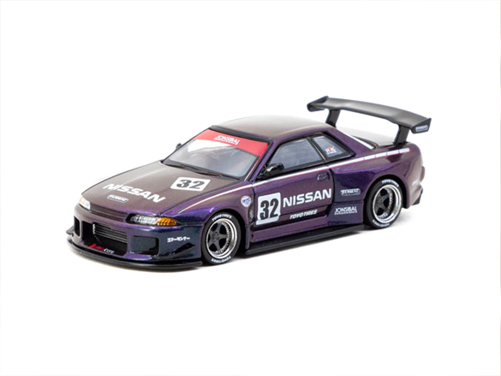 Tarmac Works 1/64 Nissan Skyline GTR R32 Widebody Midnight Purple