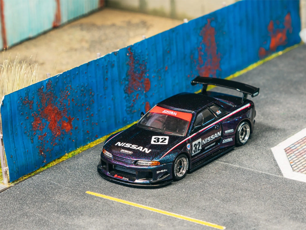 Tarmac Works 1/64 Nissan Skyline GTR R32 Widebody Midnight Purple