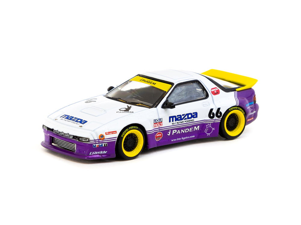 Tarmac Works 1/64 Pandem Mazda RX7 FC3S White/Purple - Diecast Toyz Australia