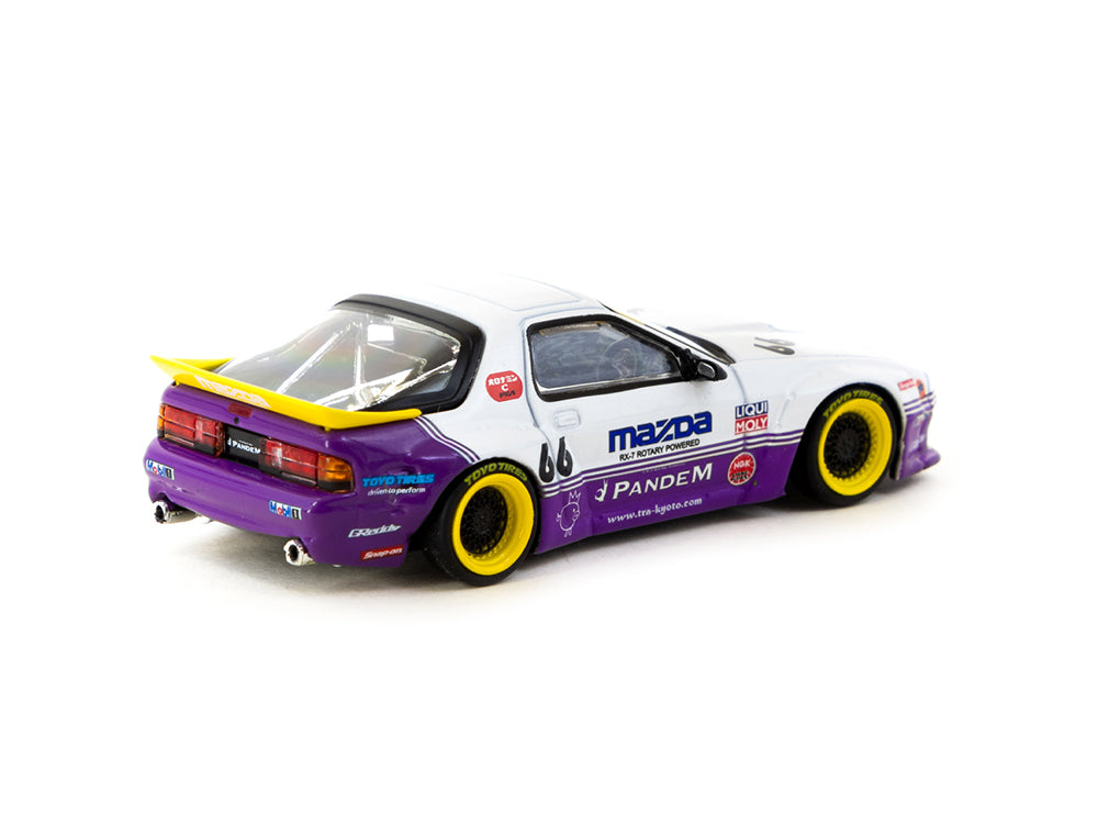 Tarmac Works 1/64 Pandem Mazda RX7 FC3S White/Purple - Diecast Toyz Australia