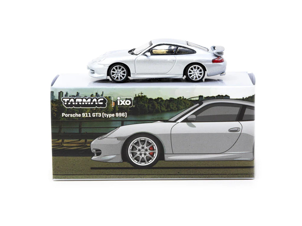 Tarmac Works 1/64 Porsche 911-996 GT3 Silver