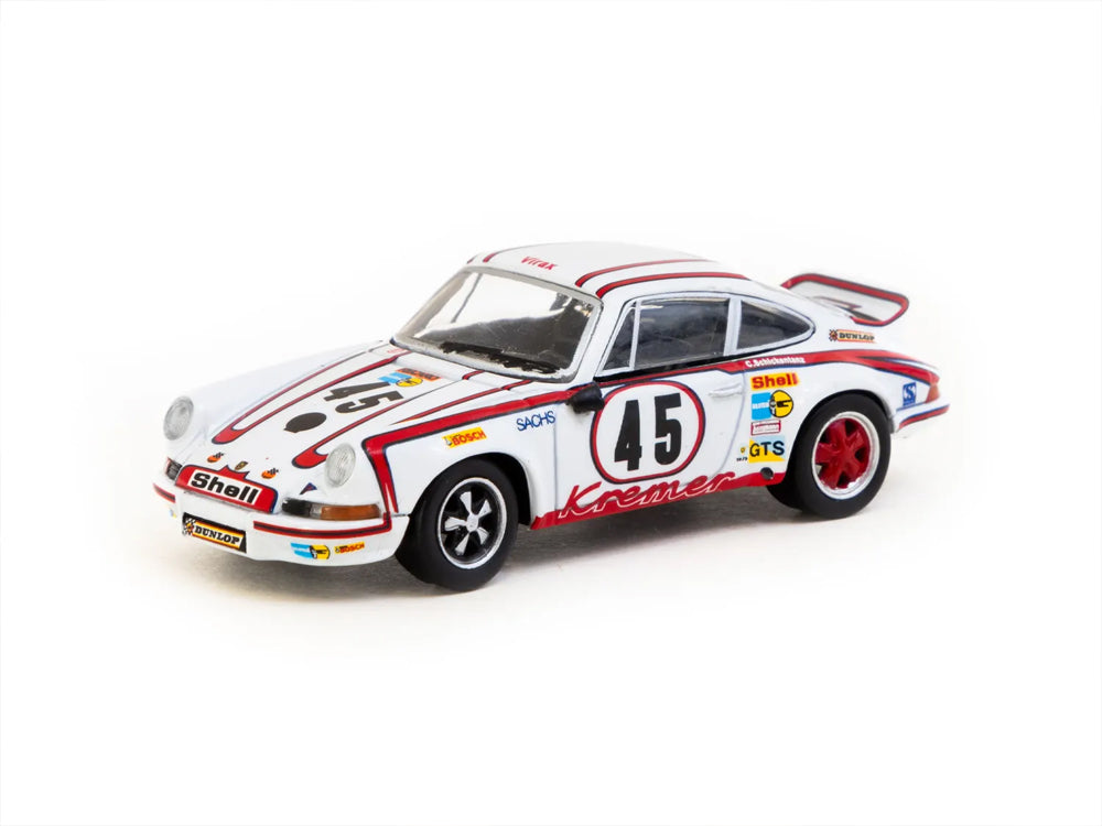 Tarmac Works 1/64 Porsche 911 Carrera RSR 2.8 24Hr Le Mans 1973 #45 Winner