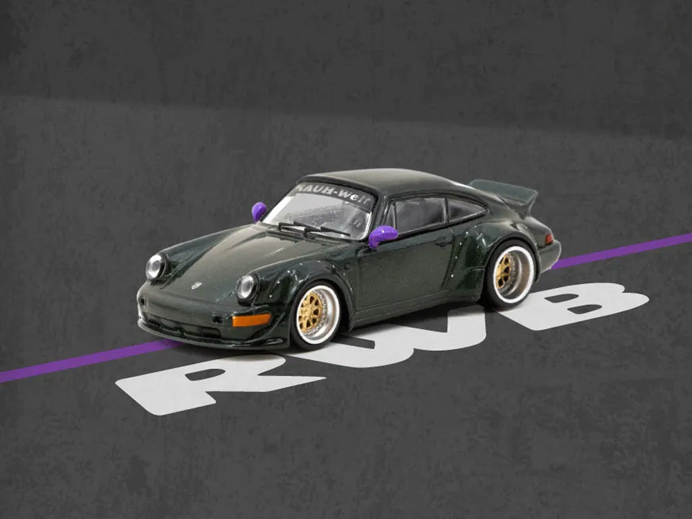 Tarmac Works 1/64 RWB Backdate オリーブグリーン Tarmac Works 1:64 scale Diecast Model Car compatible with Porsche