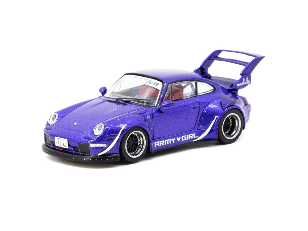 Tarmac Works 1/64 RWB 993 Army Girl Purple