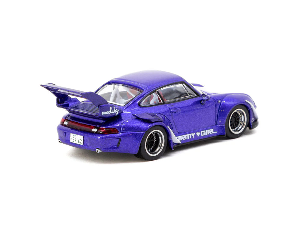 Tarmac Works 1/64 RWB 993 Army Girl Purple