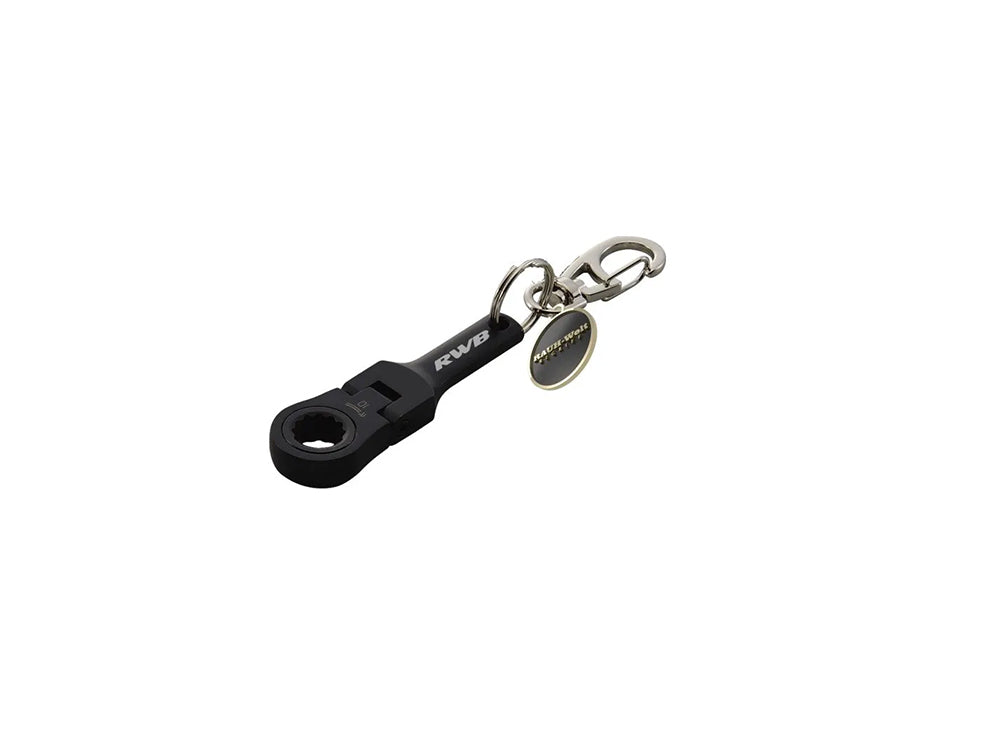 Tarmac Works 1/64 RWB 997 Black with 10mm Flex Racheting Wrench Key Chain - Diecast Toyz Australia